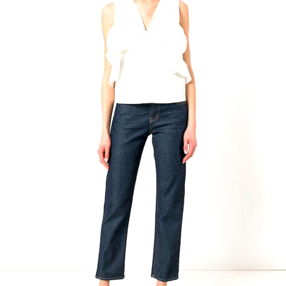 NWT Current Elliott “The Vintage Straight” (Cropped Straight Jeans), Size: 28